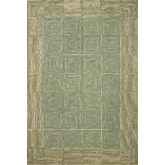 Chris Loves Julia x LoloiFrancis Green / Natural 11'-6" x 15' Area Rug