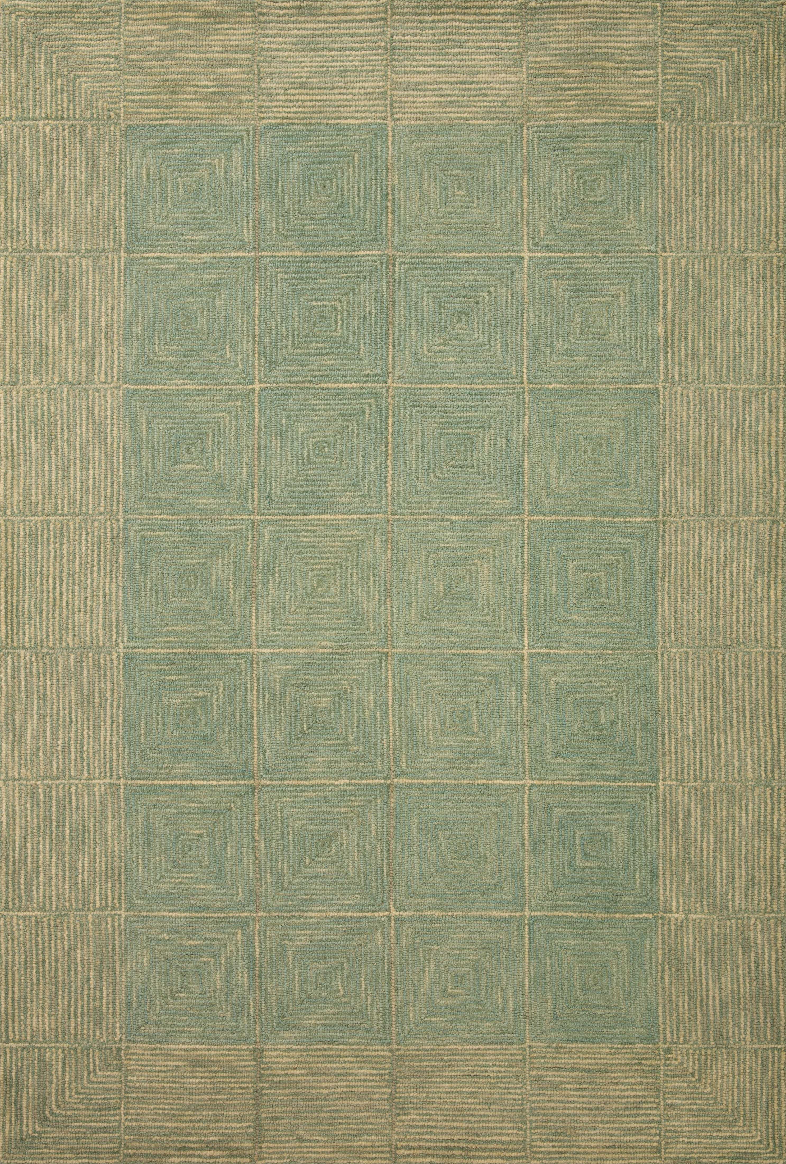 Chris Loves Julia x LoloiFrancis Green / Natural 8'-6" x 12' Area Rug