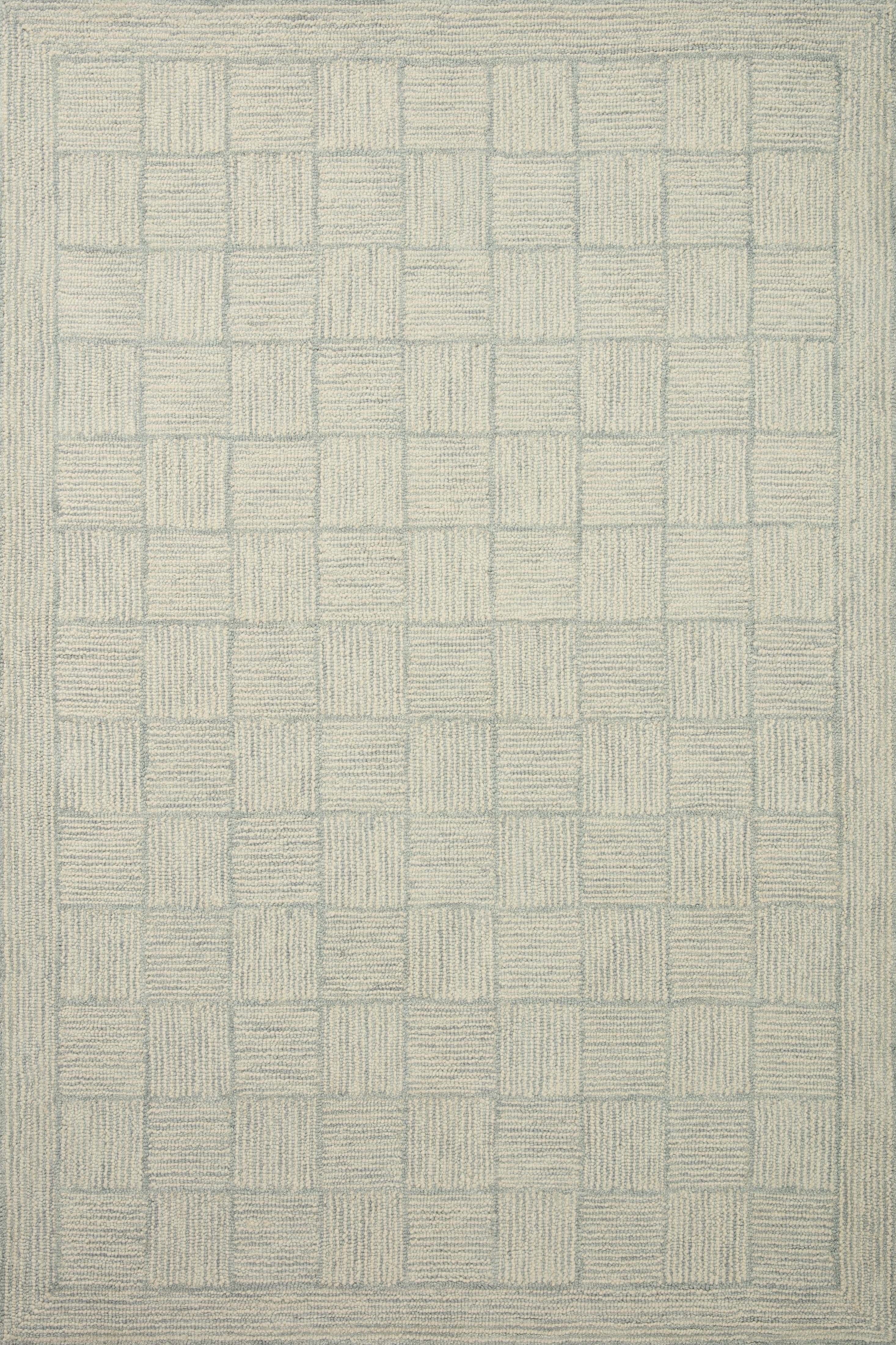 Chris Loves Julia x LoloiFrancis Silver / Sky 2'-3" x 3'-9" Accent Rug