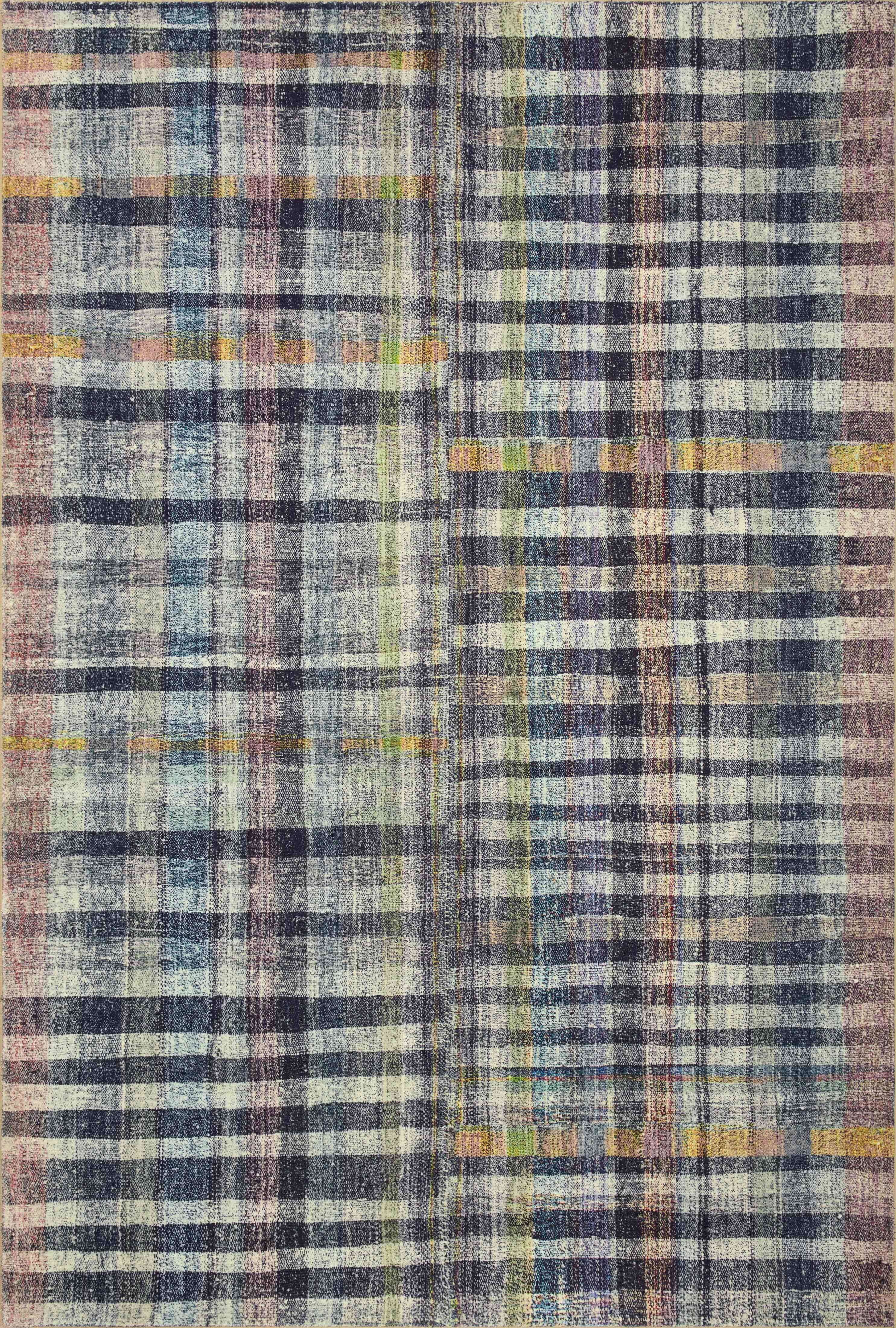Chris Loves Julia x LoloiHumphrey Plum / Multi 3'-6" x 5'-6" Accent Rug