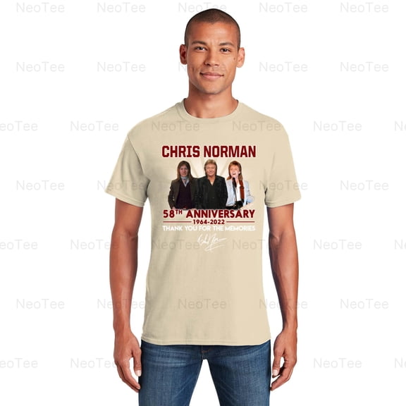 Chris Norman Smokie Anniversary 2022 Rock Singer Songwriter Fan Gift T-Shirt Unisex, up to 5XL