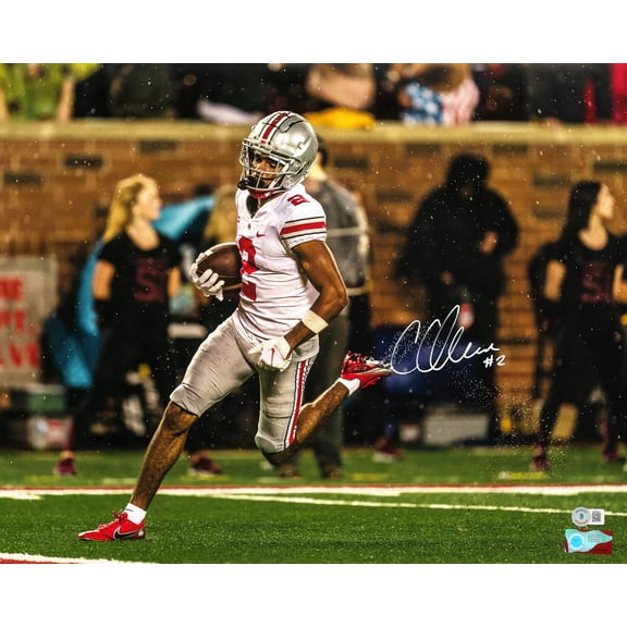 Chris Olave Autographed 16x20 Photo Ohio State Buckeyes Beckett BAS QR 222850