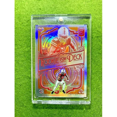Chris Olave ORANGE PRIZM #/25 ROOKIE ON DECK SP RC CARD 2022 Elite MAKE AN OFFER
