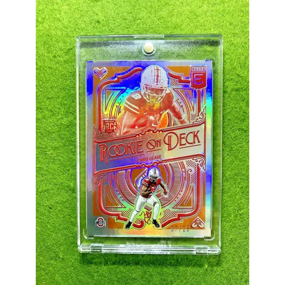 Chris Olave ORANGE PRIZM #/25 ROOKIE ON DECK SP RC CARD 2022 Elite MAKE AN OFFER