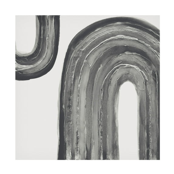 Chris Paschke 'Gray Rainbow I' Canvas Art