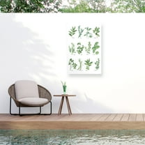 Chris Paschke 'Herb Chart' Outdoor Canvas 19x19