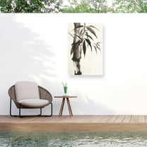 Chris Paschke 'Sumi Bamboo' Outdoor Canvas 24x24