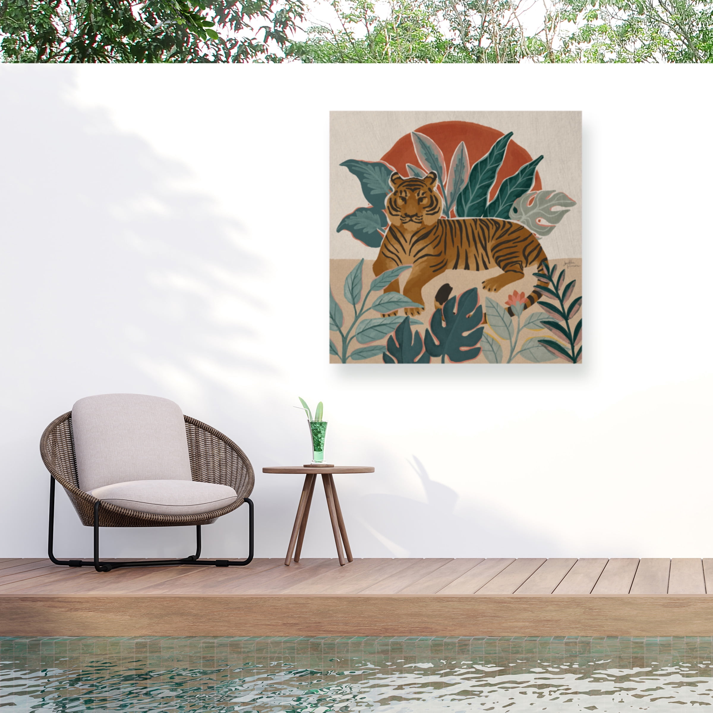 Chris Paschke 'Winter Gold IV' Outdoor All-Weather Wall Decor