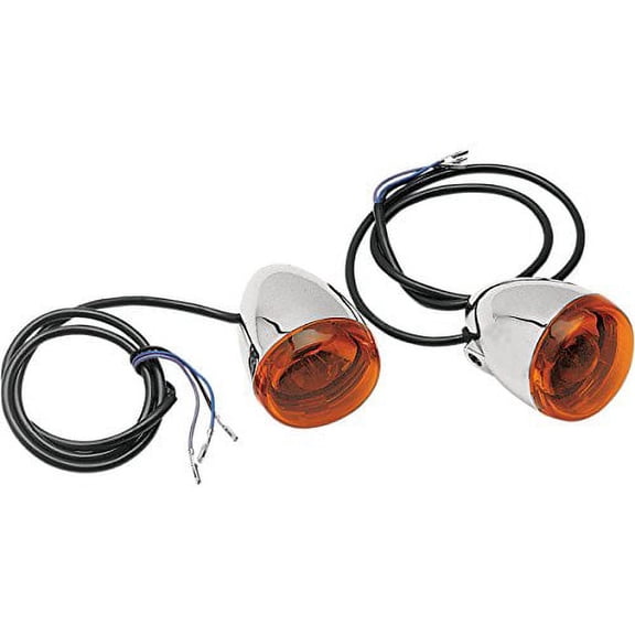 Chris Products Duece-Style Turn Signal Lamps - Front - Dual Filament - Ambe