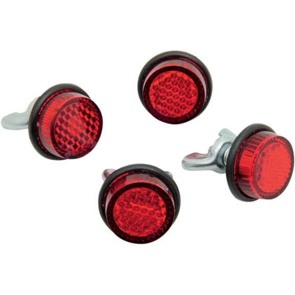 Chris Products Red License Plate Reflectors 4 Count (CH4R)