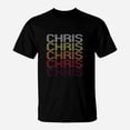 thumbnail image 1 of Chris Retro Wordmark Pattern Style TShirt, 1 of 2