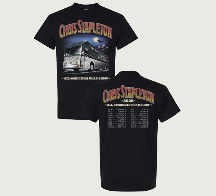 Chris Stapleton 2025 Tour Bus Tee T-Shirt, Sizes S-5XL - The Future Box ...