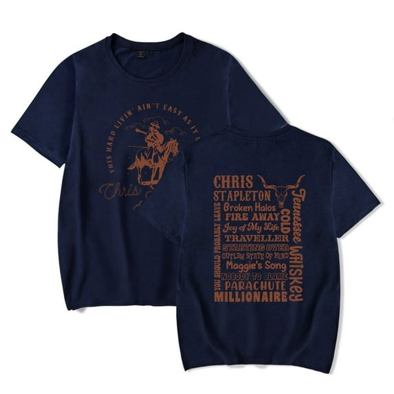 Chris Stapleton 2025 Tour Inspired T-Shirt - Unisex Soft Cotton Distressed Americana Daily Wear Summer