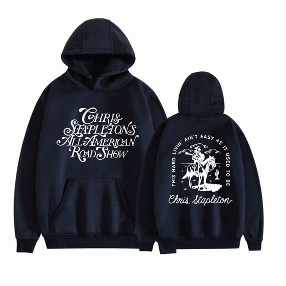 Chris Stapleton 2025 Tour Merch Hoodie Long Sleeve Men Women Vintage Fashion Fun Hip Hop Top