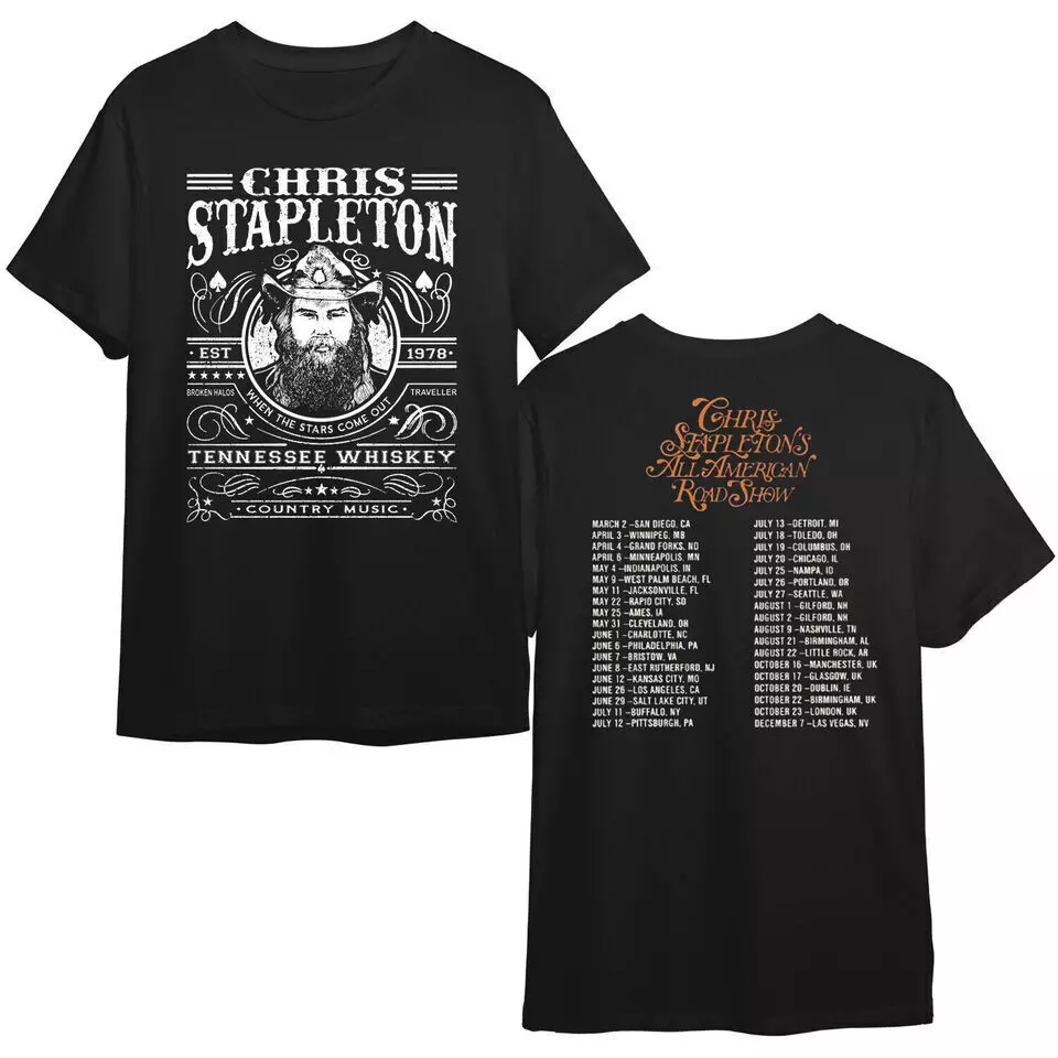 Chris Stapleton All American Road Show Tour 2024 TShirt, Chris Stapleton Fan Gifts Vintage Gift