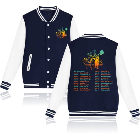 XUANXIAOJIANG Chris Stapleton Baseball shirt women's men's fashionable casual long sleeved jacket, baseball shirt