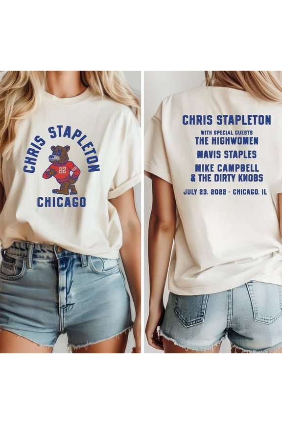Chris Stapleton Chicago Mascot Event Tee T-Shirt, Sizes S-5XL Goldengate