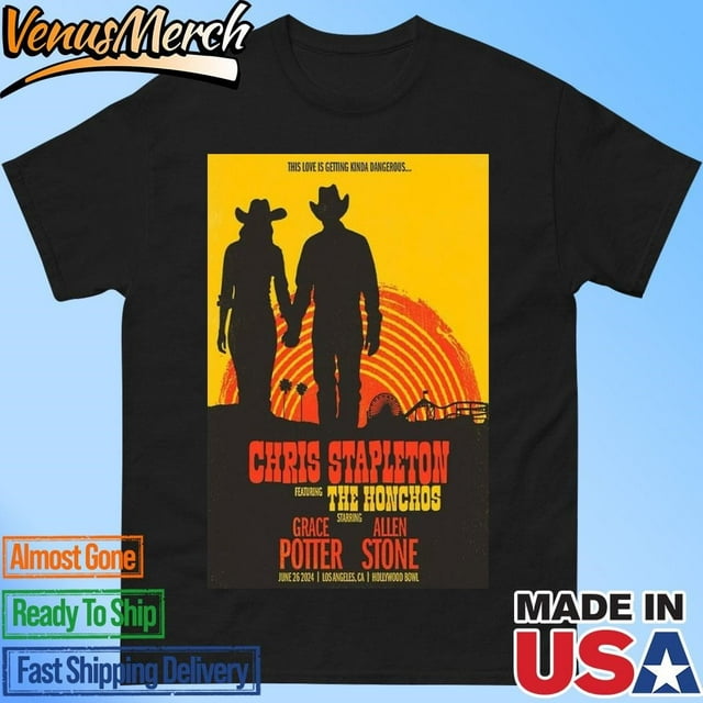 Chris Stapleton June 26 2024 Hollywood Bowl Los Angeles Ca Poster Shirt