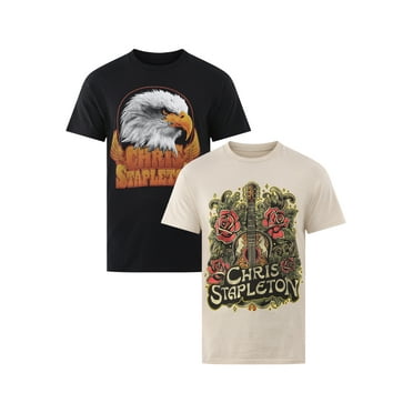 Chris Stapleton Men's & Big Men's Graphic Tee with Short Sleeves, 2-Pack, Sizes S-3XL