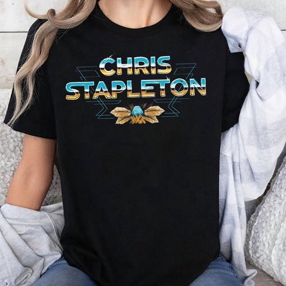 Chris Stapleton Men's Chrome Feather Tee T-Shirt, Sizes S-5XL - The Future Box