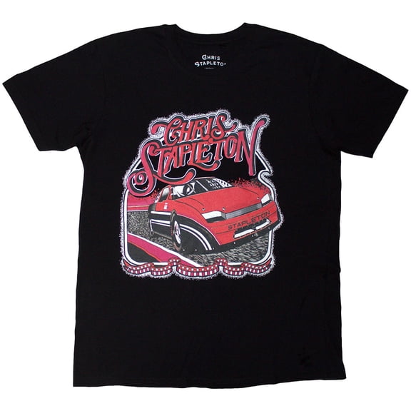 Chris Stapleton Unisex T-Shirt Car (Black) (Large)