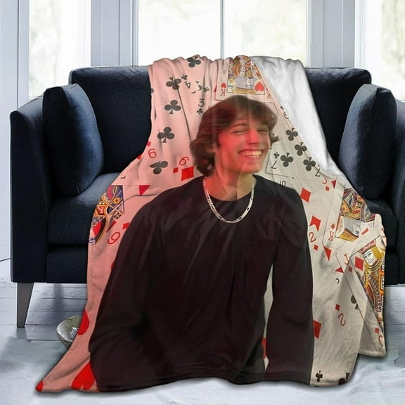 Chris Sturniolo Fleece Blanket Throw Blanket for Couch - Cozy Luxury Bed Blanket Microfiber and Throws for Sofa