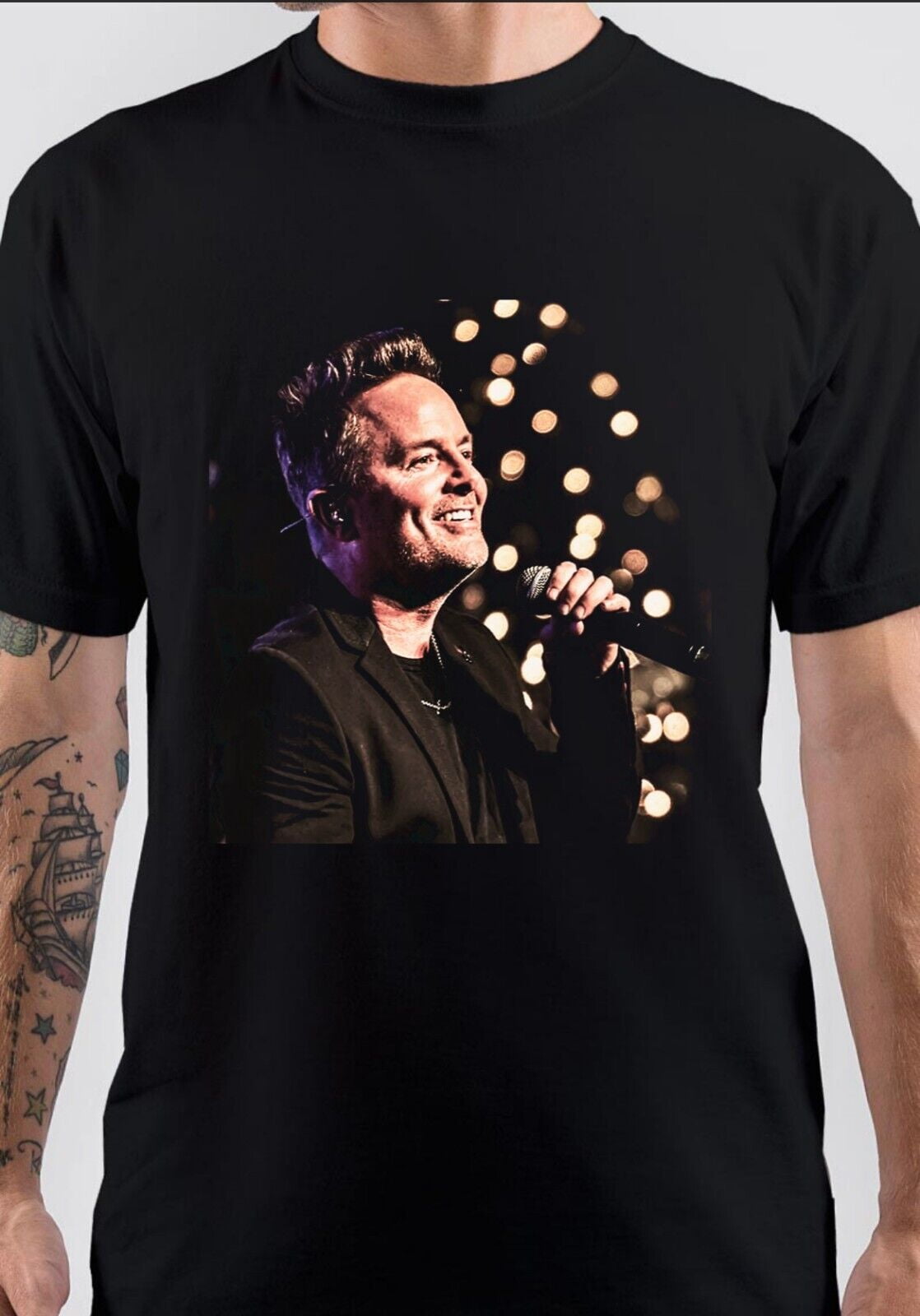 Chris Tomlin Live In Concert Cotton Black Full Size Unisex Tee Shirt J646 -  Walmart.com, image size:1118x1600