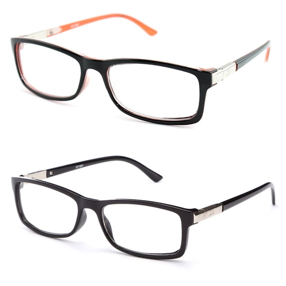 "Chris" Unisex Squared Spring Hinge High Quality Fashion Celebrity Clear Lens Glasses