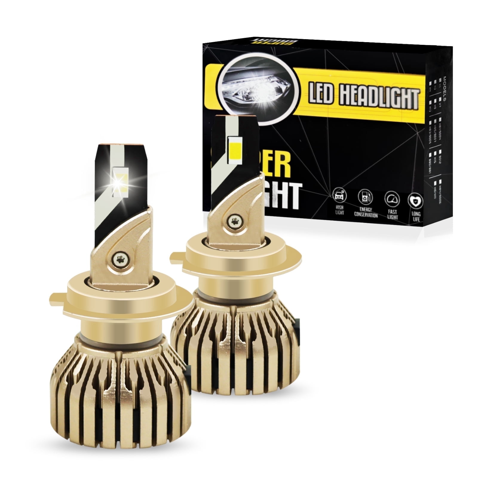 Chris.W H7 Led Headlight Bulb H7 Low Beam and High Beam Headlight Bulb ...