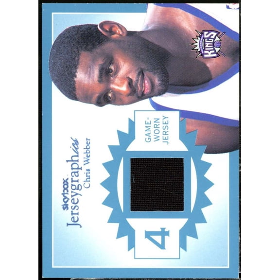 Chris Webber Card 2003-04 SkyBox Autographics Jerseygraphics #CW