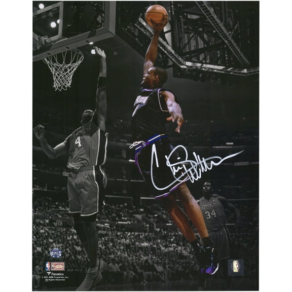 Chris Webber Sacramento Kings Autographed 11" x 14" Dunk vs. Lakers Spotlight Photograph - Fanatics Authentic Certified