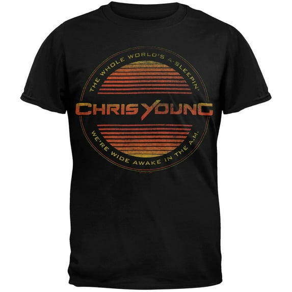Chris Young Men's Circle Lines T-shirt Small Black