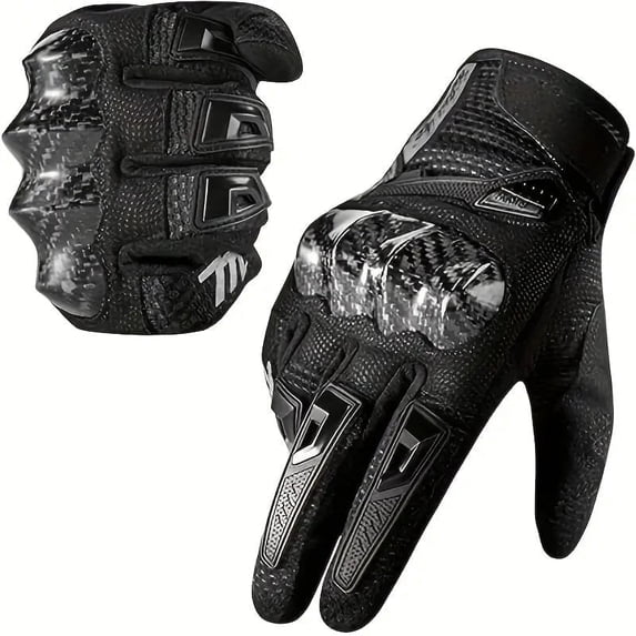 Men's Essential Checks Chrisdien Deny Men'S Motorcycle Gloves, Touchscreen Full-Finger, XL ...