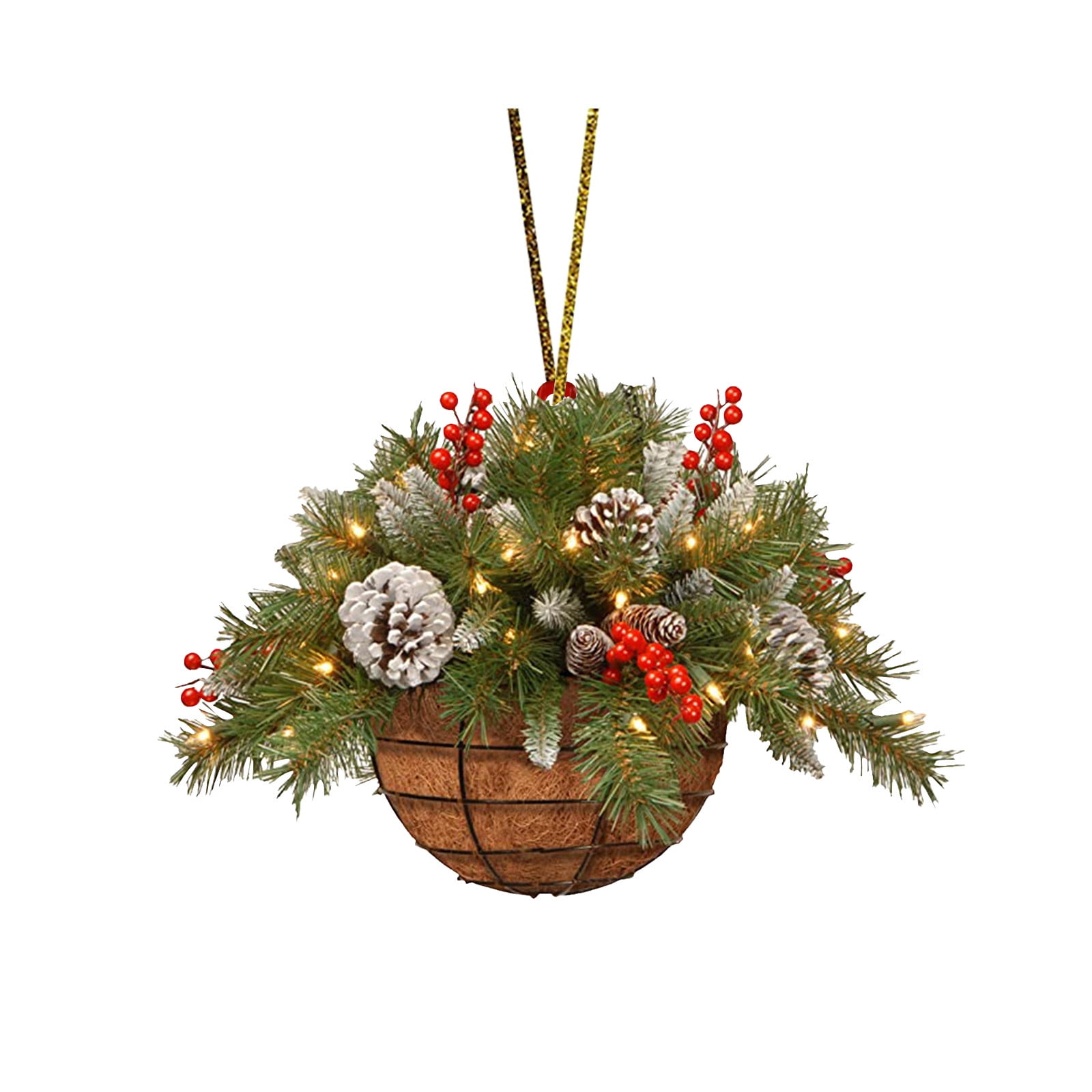 Chrismas Savings Hangsmart, Pgeraug Christmas Hanging Basket Flower