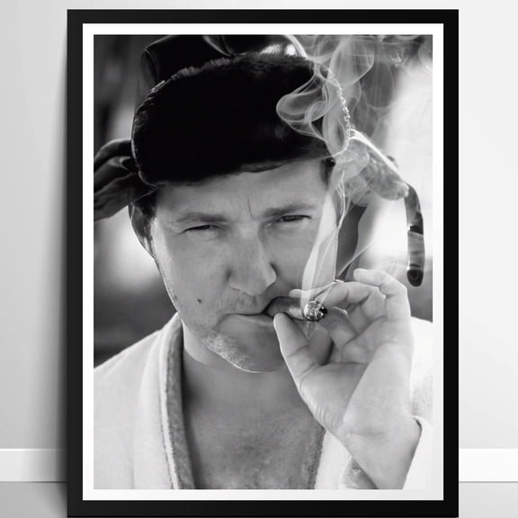 Chrismas Vacation Movie Poster, Funny Bathroom Wall Art, Cousin Eddie Print, Teen Boy Room Decor, Smoking Poster, Comedy, Printable Wall Art, Unframed Canvas Size 8x12