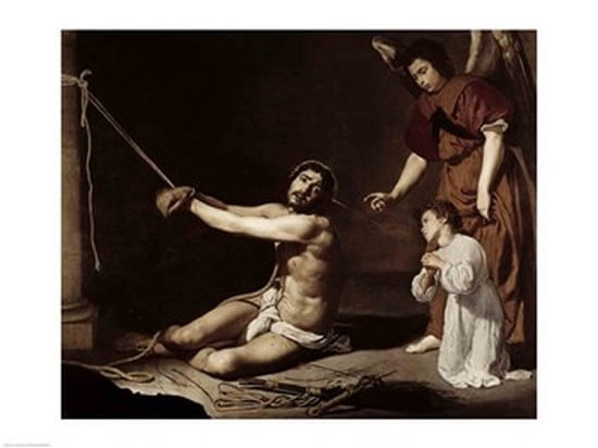 Christ After the Flagellation Contemplated by the Christian Soul Canvas Art - Diego Velazquez (24 x 18)