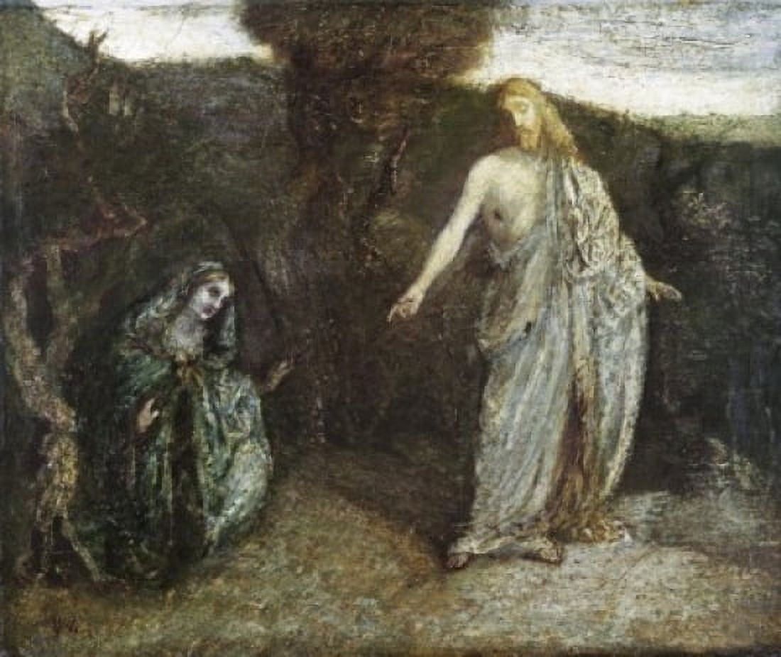 Christ Appearing to Mary Albert Pinkham Ryder (1847-1917 American) Oil on canvas Smithsonian Institution (Smithsonian American Art Museum) Washington DC USA Canvas Art - Albert Pinkham Ryder (18 x 24