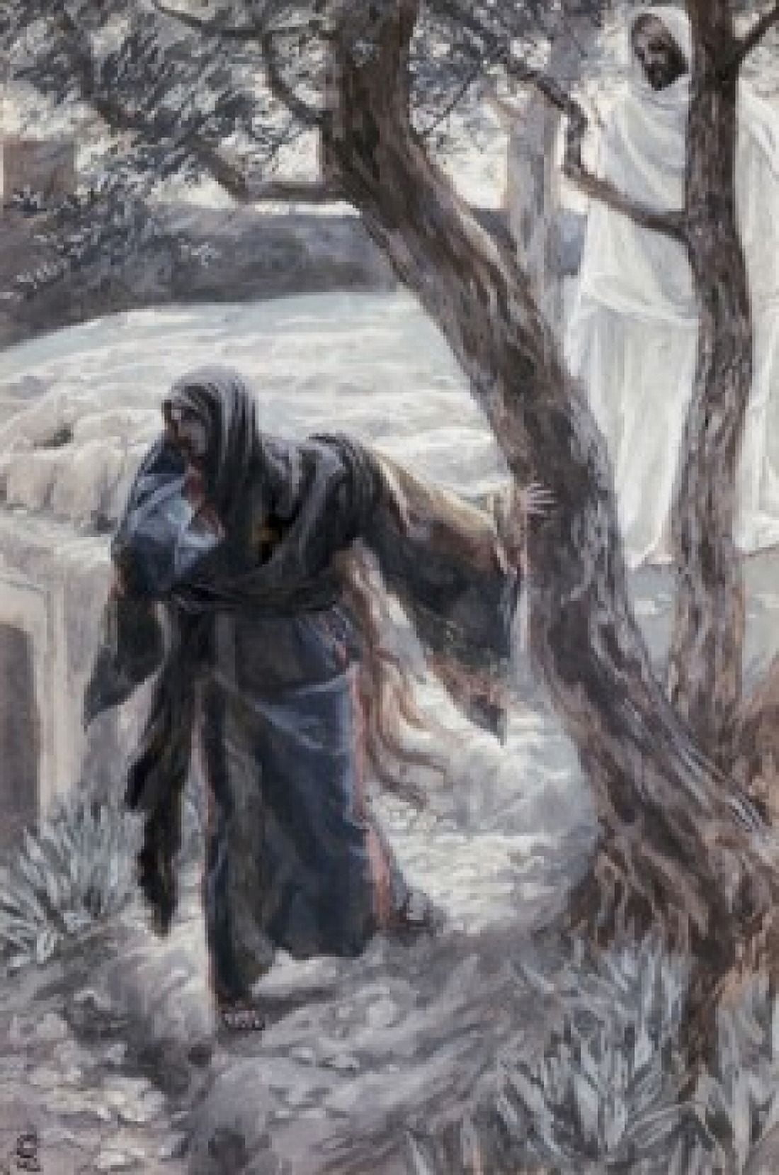Christ Appears to Mary Magdalene James Tissot (1836-1902 French) Jewish Museum New York Canvas Art - James Tissot (24 x 36)