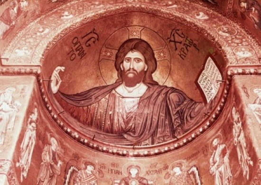 Christ Artist Unknown Mosaic Canvas Art - (24 x 36)