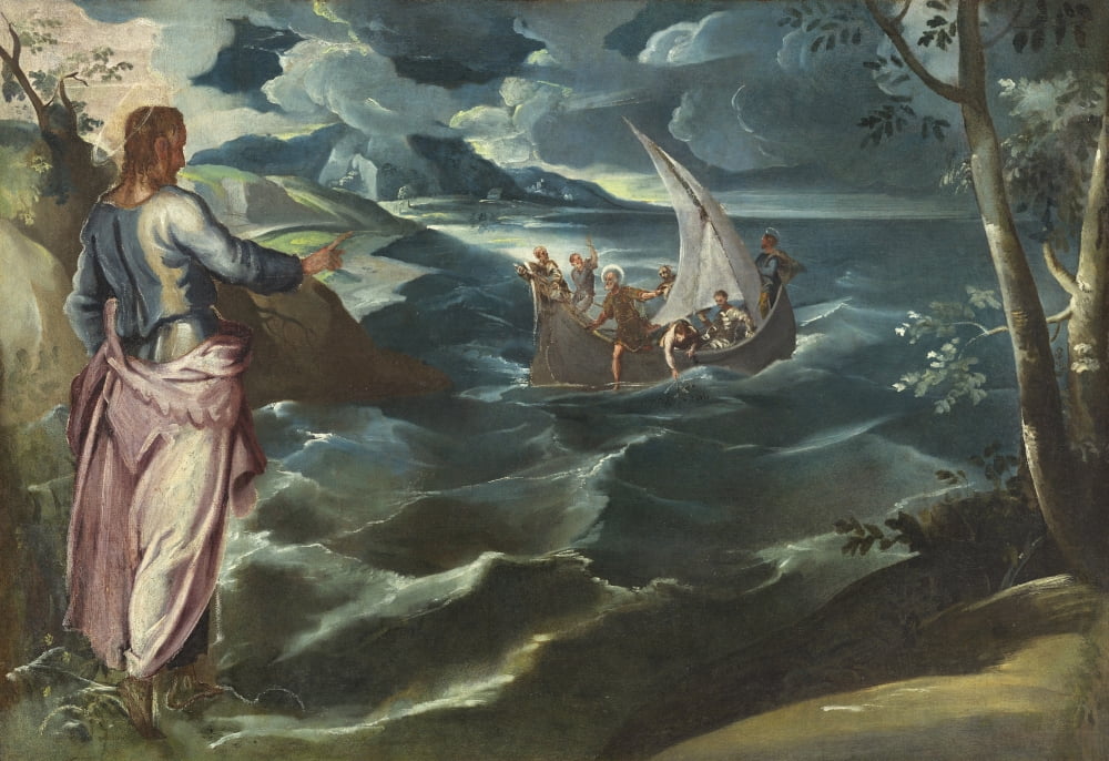 Christ At The Sea Of Galilee Canvas Art - (24 x 18)