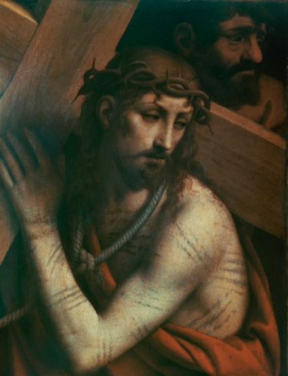 Christ Bearing His Cross Bernardino Luini (ca1480-1532 Italian) Canvas Art - Bernardino Luini (18 x 24)