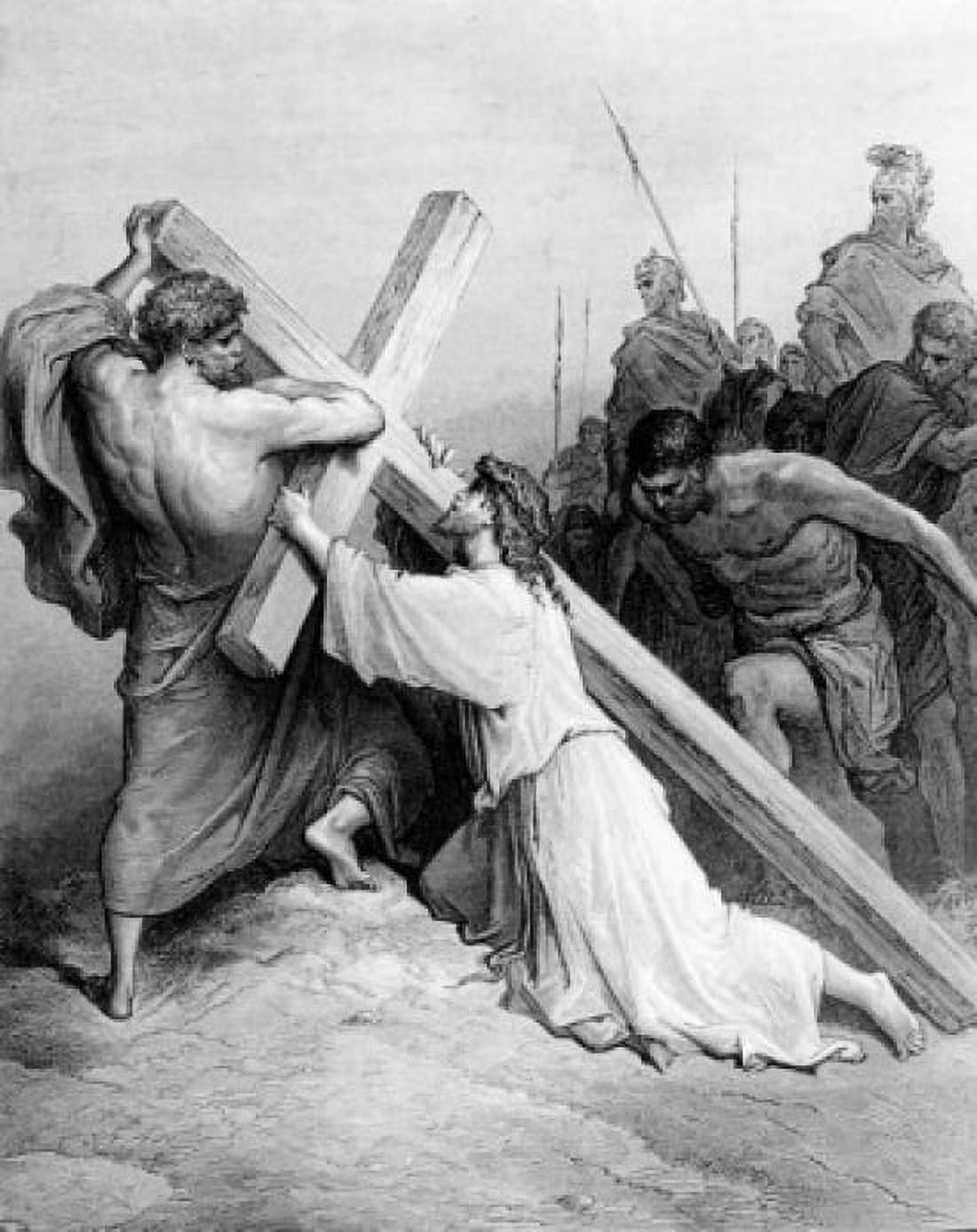 Christ Bearing the Cross by Gustave Dore 1832-1883 Canvas Art - Gustave Dore (18 x 24)