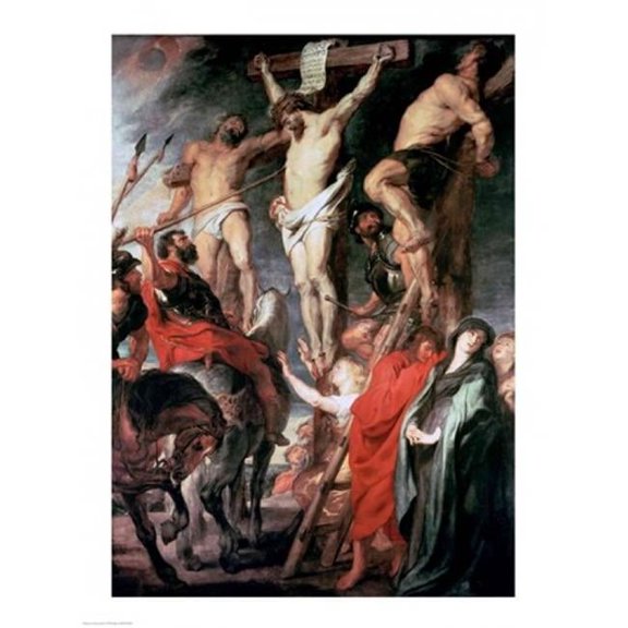 Christ Between The Two Thieves 1620 Poster Print by Peter Paul Rubens - 24 x 36 in. - Large