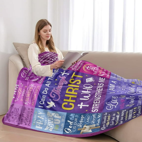 Christ Blanket Lightweight Travel Soft Flannel Throw Blanket Living Room Bedroom Sofa Decoration 30"X40"