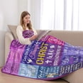 thumbnail image 1 of Christ Blanket Lightweight Travel Soft Flannel Throw Blanket Living Room Bedroom Sofa Decoration 50"X60", 1 of 5