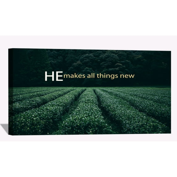 Christ Canvas Art Jesus Framed Painting He Makes All Things New Quotes Wall Decor Christian Religious Wall Art