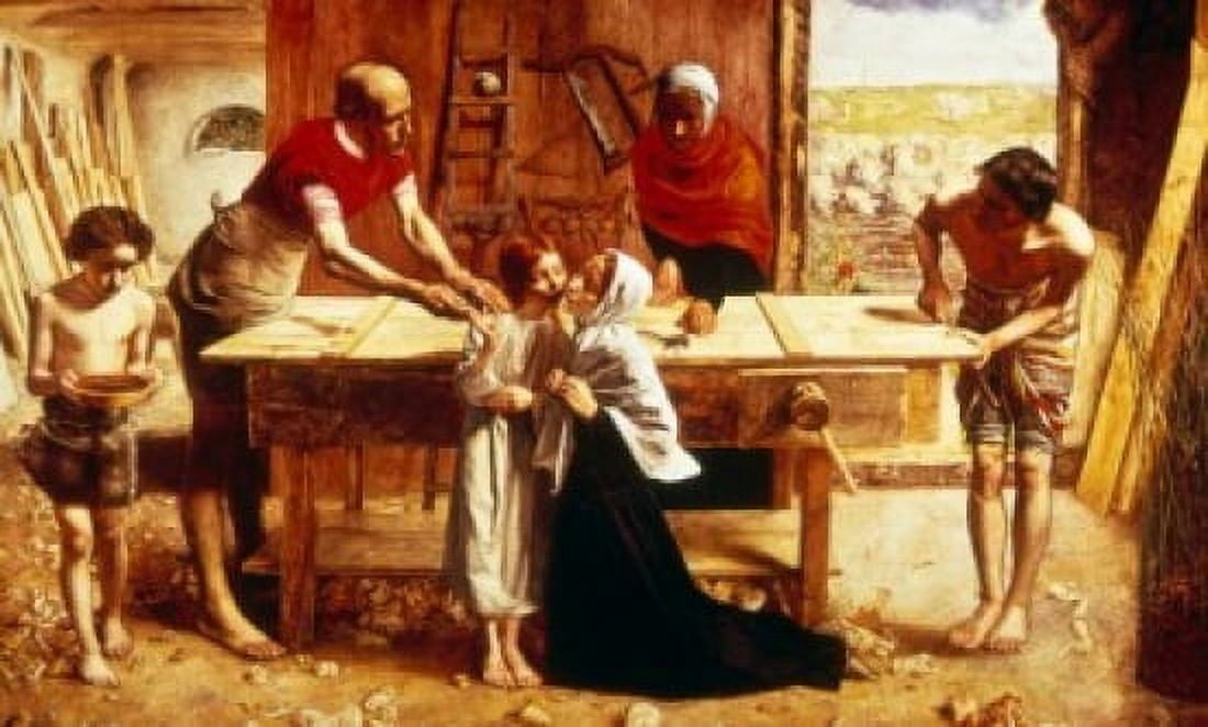 Christ in the Carpenters Shop by John Everett Millais oil on canvas 1850 (1829-1896) UK London Tate Gallery Canvas Art - John Everett Millais (18 x 24)