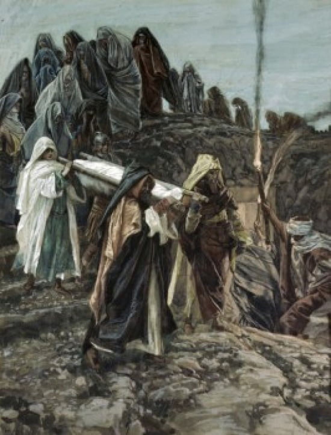 Christ Carried to the Tomb James Tissot (1839-1902 French) Canvas Art - James Tissot (18 x 24)