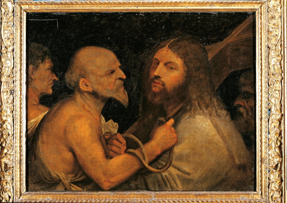 Christ Carries The Cross Canvas Art - (24 x 18)