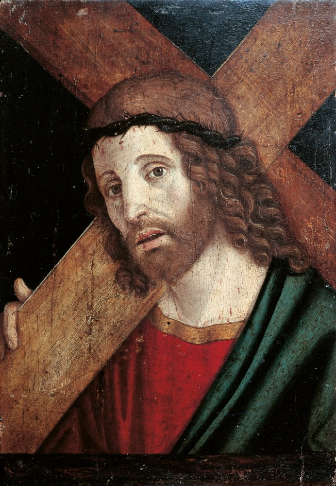 Christ Carrying The Cross Canvas Art -  (24 x 36)